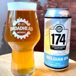 Broadhead Brewery 174 Taproom Series se poursuit avec l'IPA belge – Canadian Beer News
